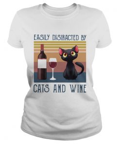 Easily distracted by cats and wine vintage  Classic Ladies