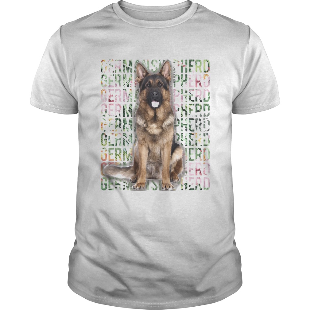 Flower german shepherd Alsace shirt