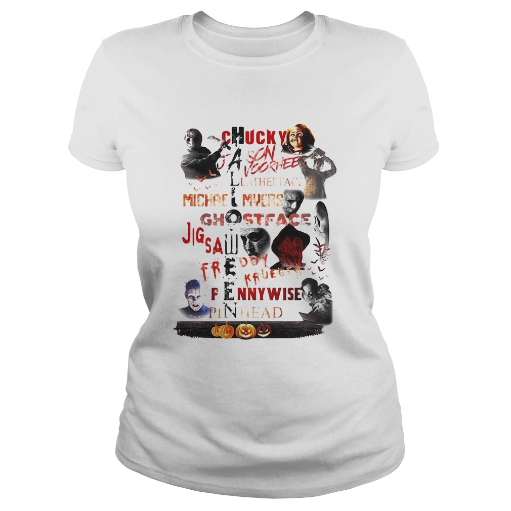 Halloween chucky jason voorhees leatherface michael myers ghostface jigsaw Classic Ladies