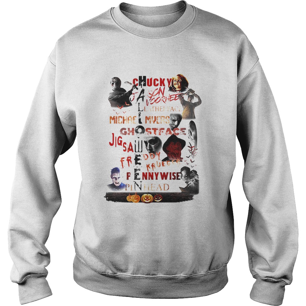 Halloween chucky jason voorhees leatherface michael myers ghostface jigsaw Sweatshirt