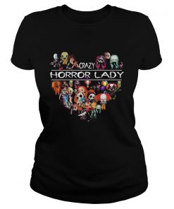 Halloween crazy horror lady heart  Classic Ladies