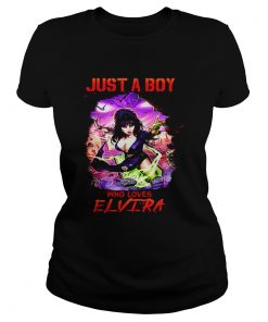 Halloween just a boy who loves elvira  Classic Ladies