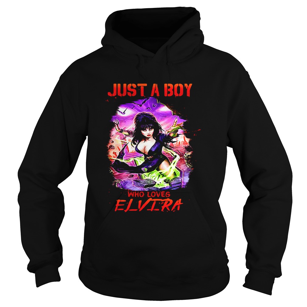 Halloween just a boy who loves elvira Hoodie