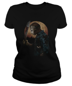 Halloween michael myers holding knife moon  Classic Ladies