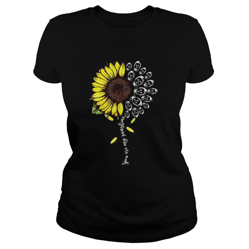 Halloween michael myers sunflower you are my sunshine Classic Ladies