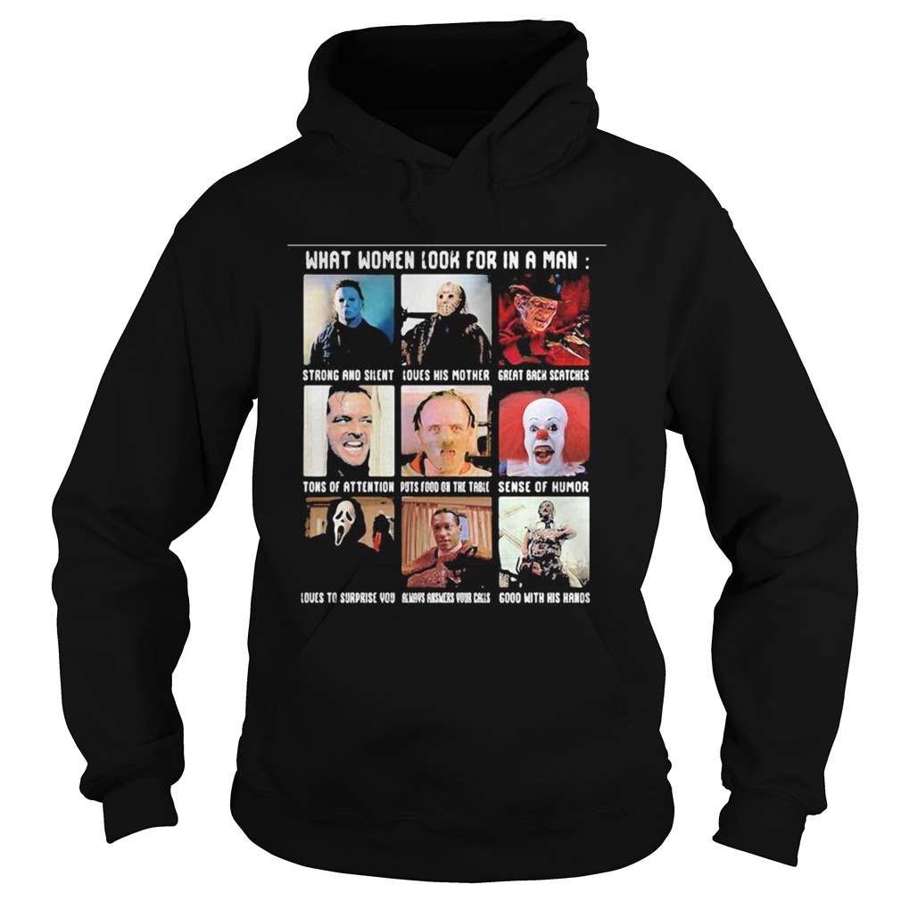 Halloween what women look for in a man strong and silent love his mother great black fathers Hoodie