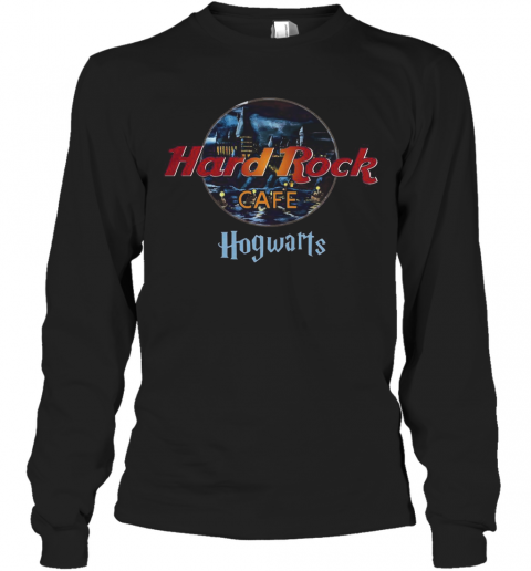 Harry Potter Hard Rock Cafe Hogwarts T-Shirt Long Sleeved T-shirt 