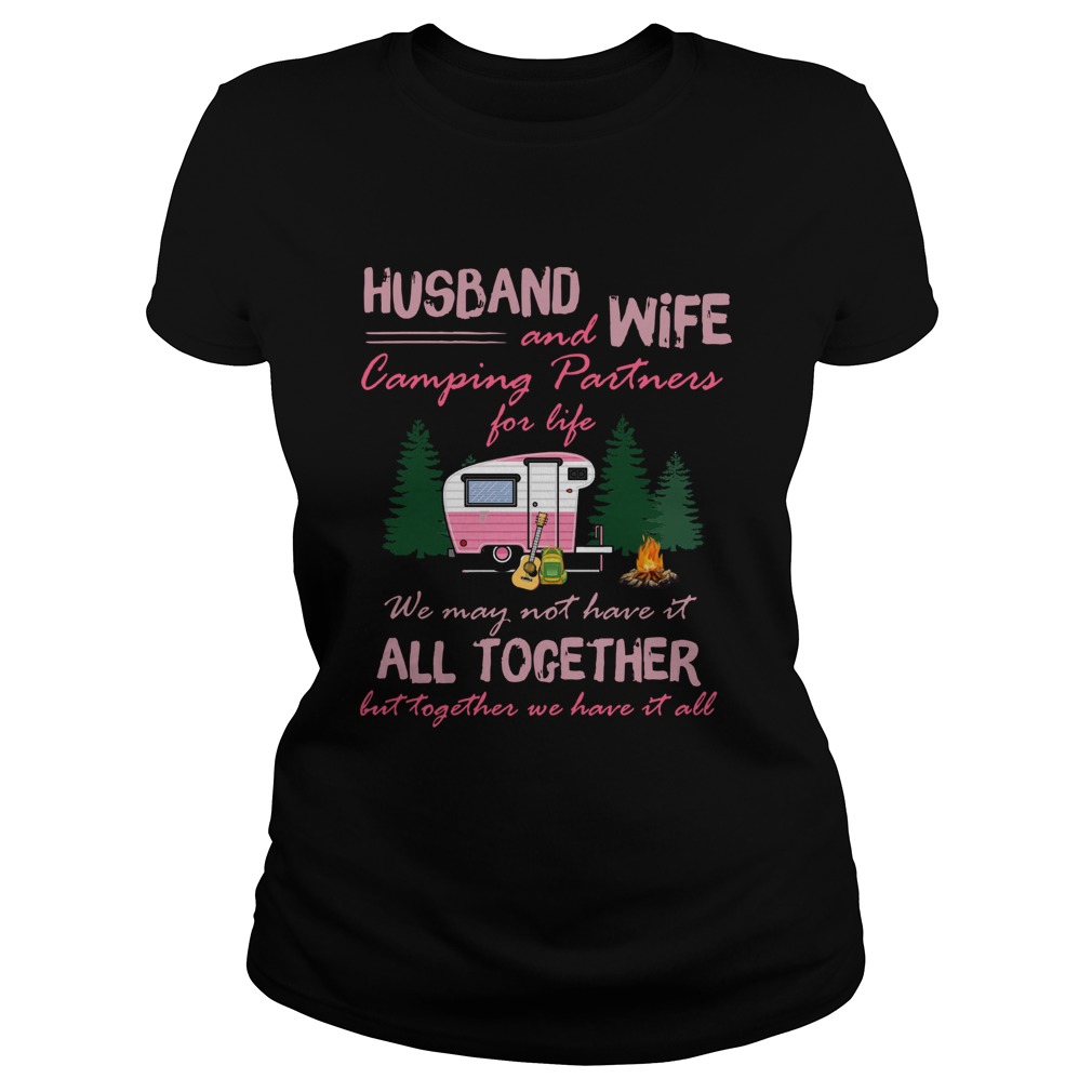 Husband And Wife Camping Partners For Life Classic Ladies