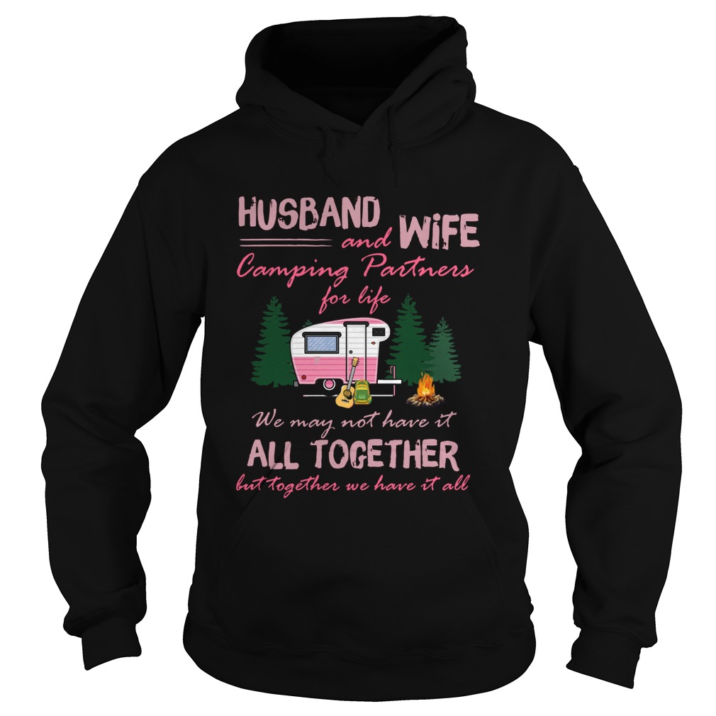 Husband And Wife Camping Partners For Life Hoodie