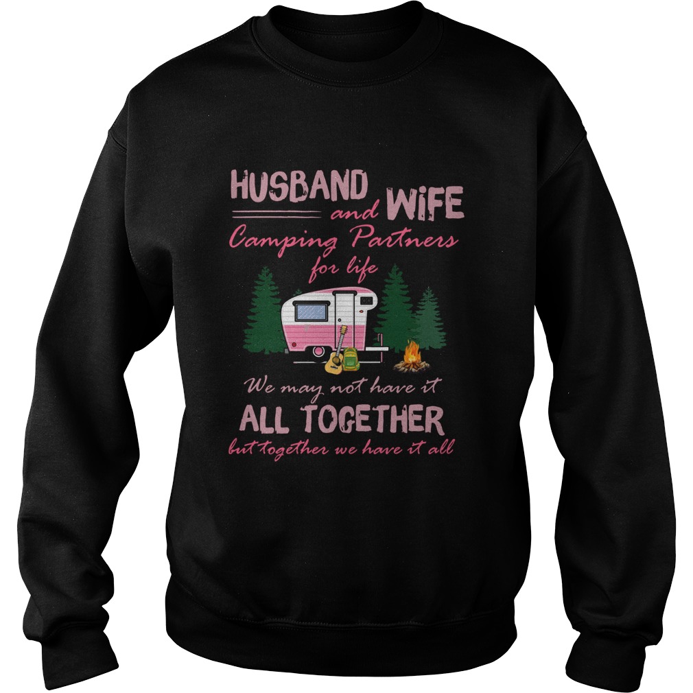 Husband And Wife Camping Partners For Life Sweatshirt