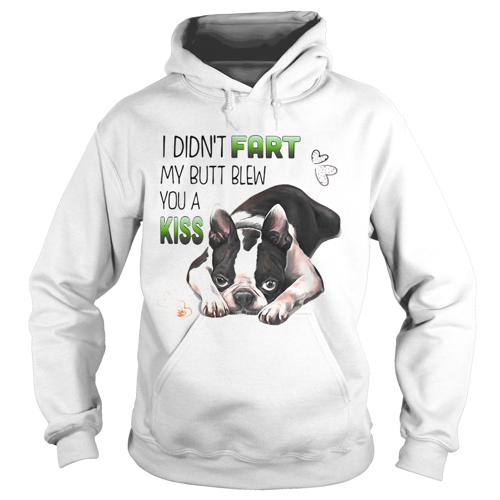 I didnt fart my butt blew you a kiss heart dog Hoodie