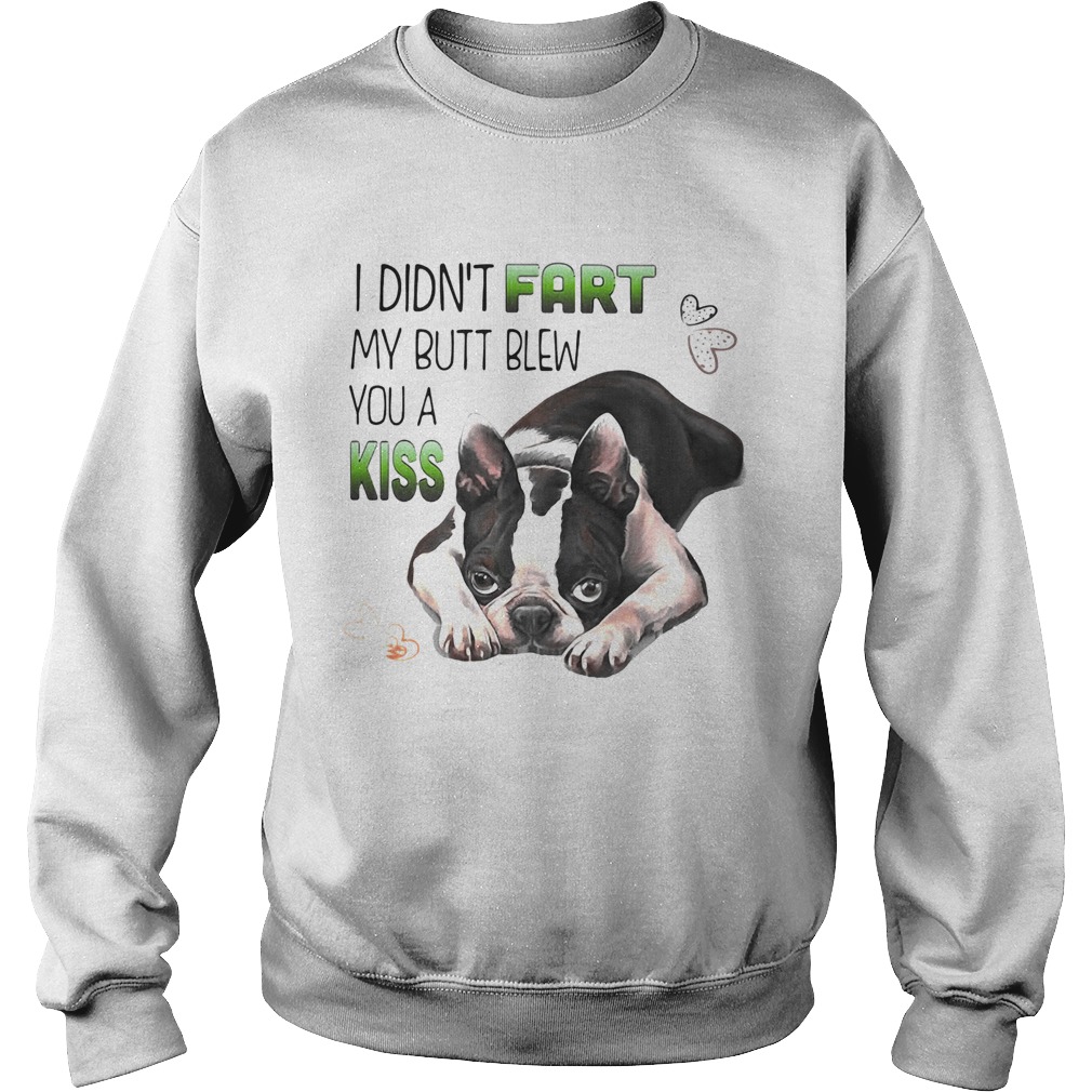 I didnt fart my butt blew you a kiss heart dog Sweatshirt