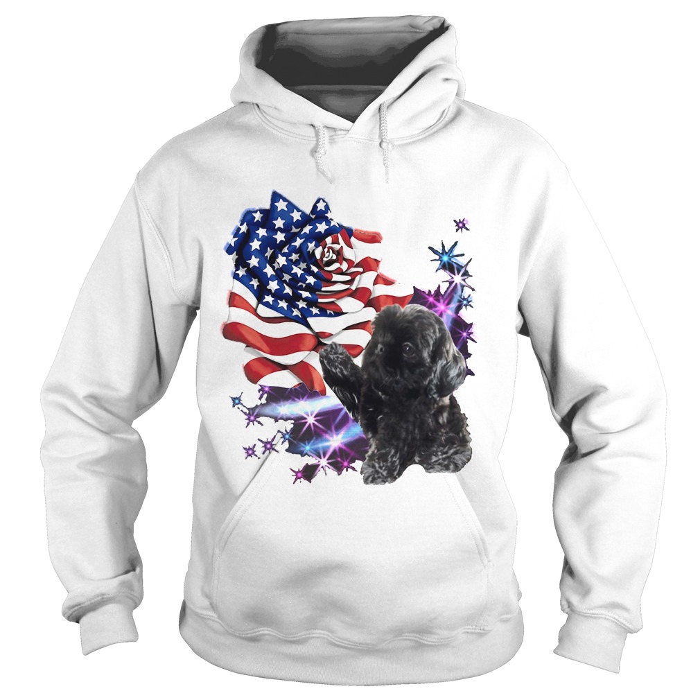 Independence day rose bulldog Hoodie