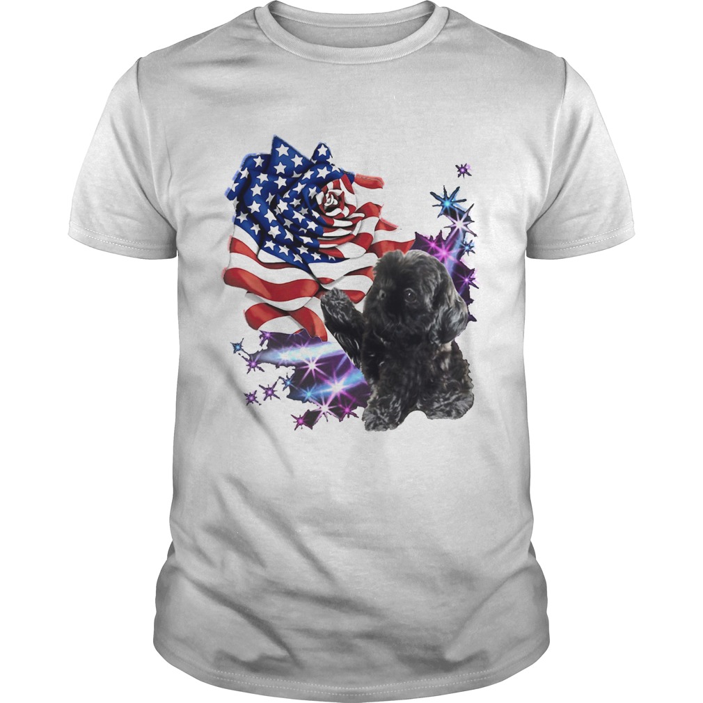 Independence day rose bulldog shirt