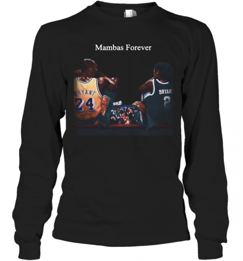 Kobe Bryant And Daughter Mambas Forever T-Shirt Long Sleeved T-shirt 