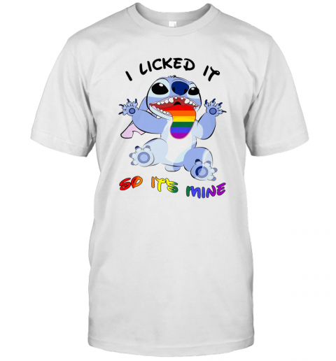 LGBT Stitch I Licked It So It'S Mine T-Shirt