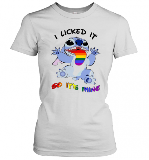 LGBT Stitch I Licked It So It'S Mine T-Shirt Classic Women's T-shirt