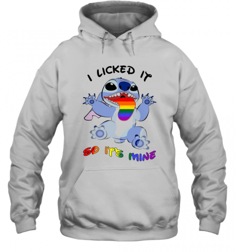 LGBT Stitch I Licked It So It'S Mine T-Shirt Unisex Hoodie