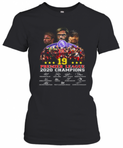 Liverpool FC 19 Premier League 2020 Champions Signatures T-Shirt Classic Women's T-shirt