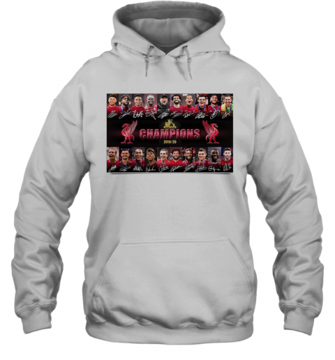 Liverpool FC Champions 2019 2020 Signatures T-Shirt Unisex Hoodie