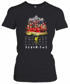 Liverpool Fc 128 Years Anniversary 1892 2020 Signatures T-Shirt Classic Women's T-shirt