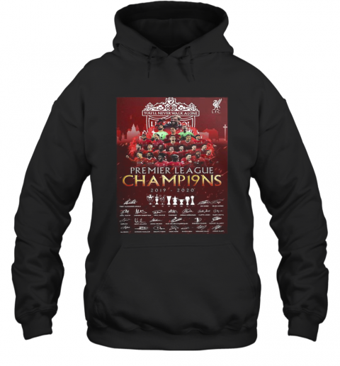 Liverpool Football Club Premier League Champions 2019 2020 Signatures T-Shirt Unisex Hoodie