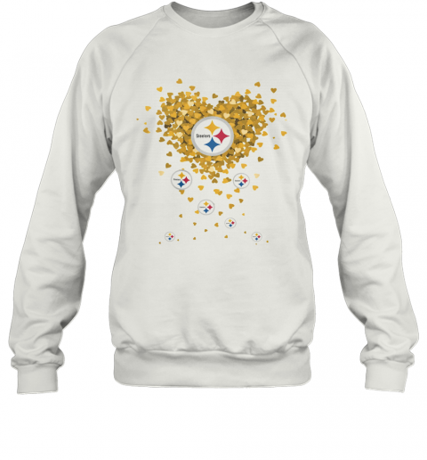 Love Pittsburgh Steelers Football Hearts T-Shirt Unisex Sweatshirt