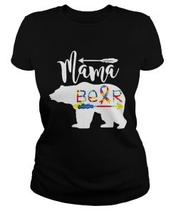 Mama Bear Autism Awareness  Classic Ladies