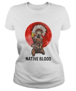 Native Blood Bear Beer Sunset  Classic Ladies