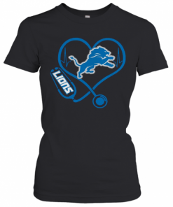 Official Stethoscope Detroit Lions Nurses T-Shirt Classic Women's T-shirt