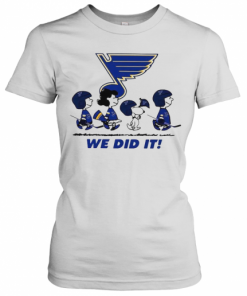 Peanuts St Louis Blues We Did It T-Shirt Classic Women's T-shirt