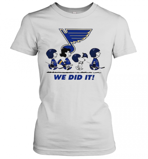 Peanuts St Louis Blues We Did It T-Shirt Classic Women's T-shirt