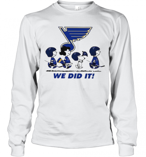 Peanuts St Louis Blues We Did It T-Shirt Long Sleeved T-shirt 