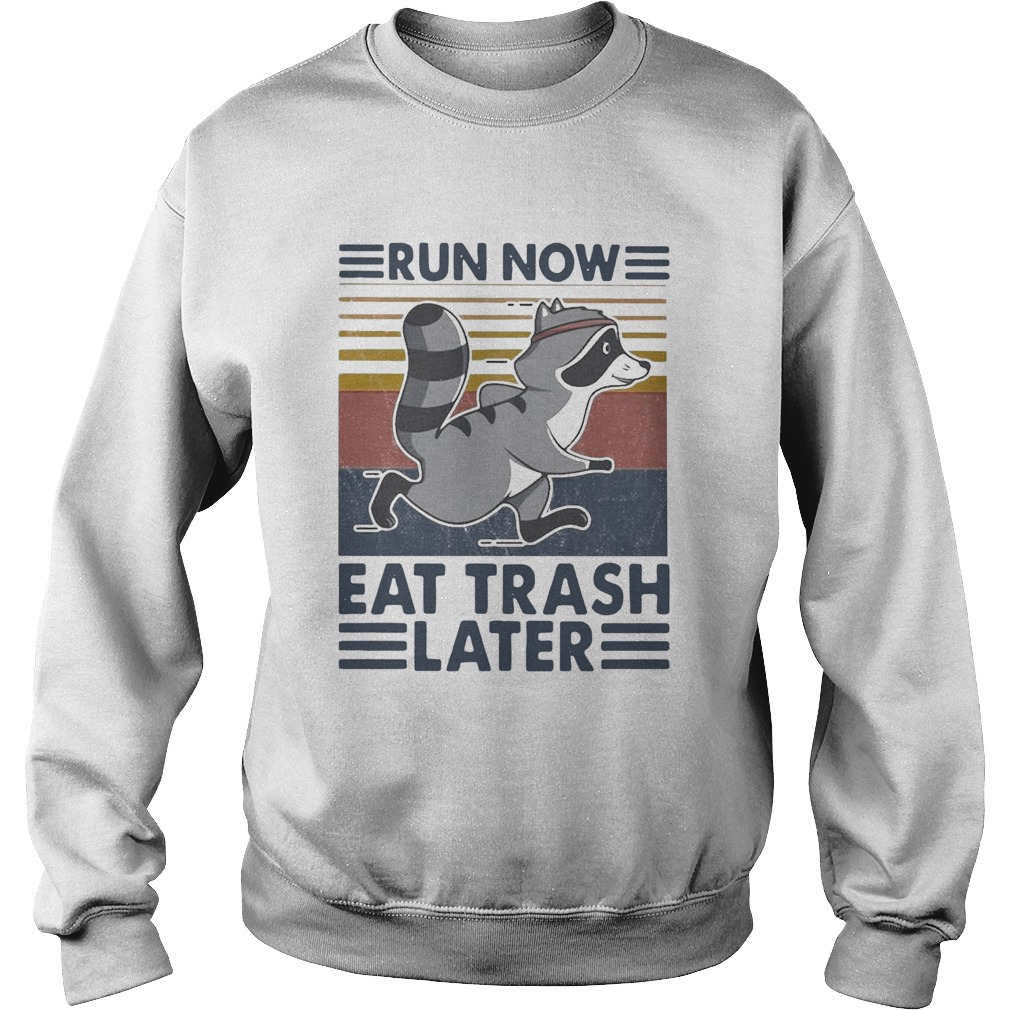 Run Now Eat Trash Later Vintage Sweatshirt