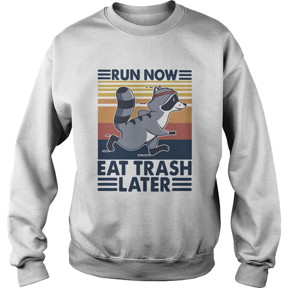 Run Now Eat Trash Later Vintage Sweatshirt