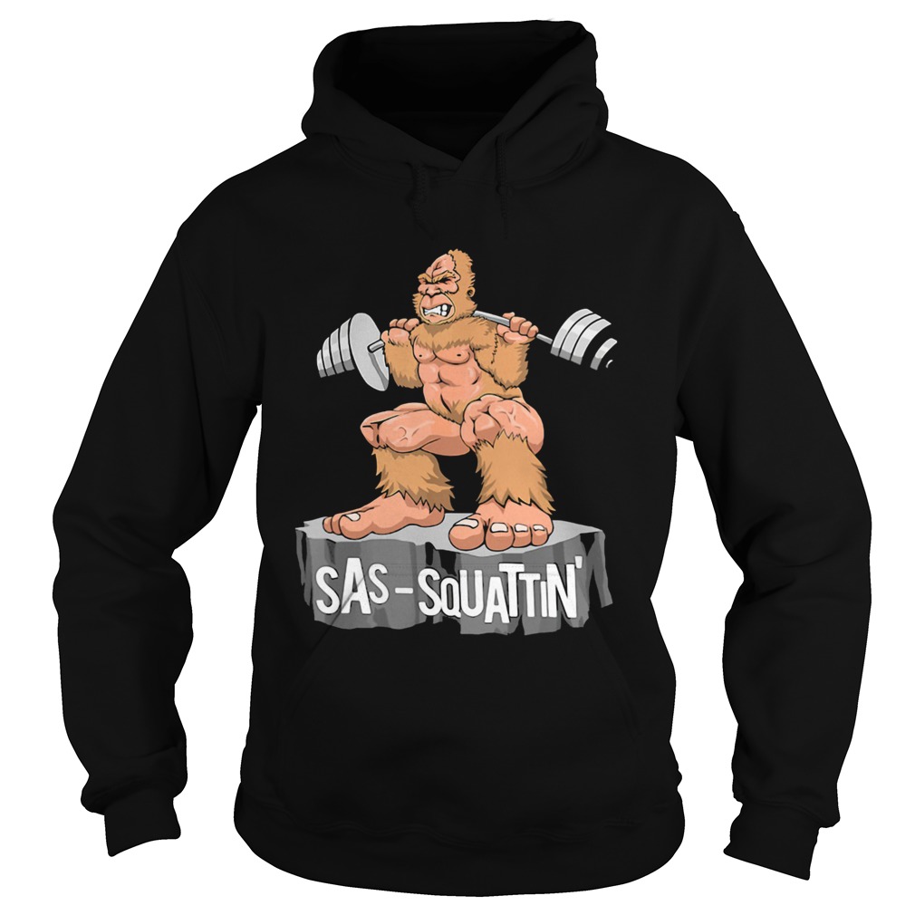 Sas Squattin Apes Weightlifting Rock Hoodie