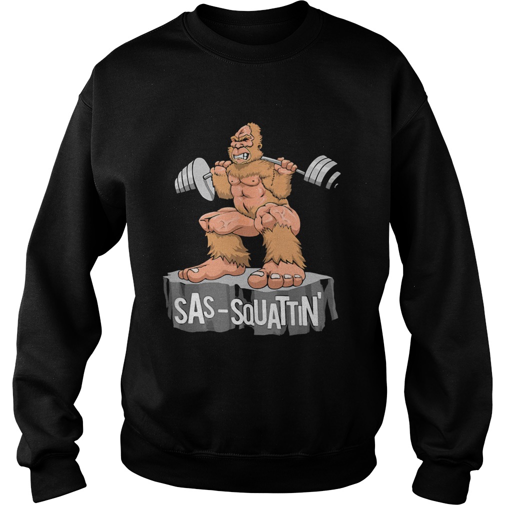 Sas Squattin Apes Weightlifting Rock Sweatshirt