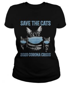 Save the cats 2020 corona crisis face mask  Classic Ladies