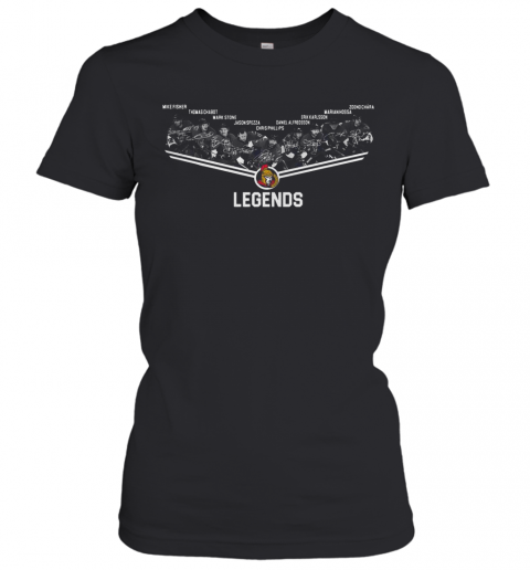 Senators Facing Elimination Legends Team Player Signature T-Shirt Classic Women's T-shirt