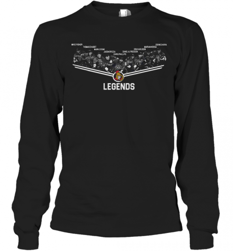 Senators Facing Elimination Legends Team Player Signature T-Shirt Long Sleeved T-shirt 