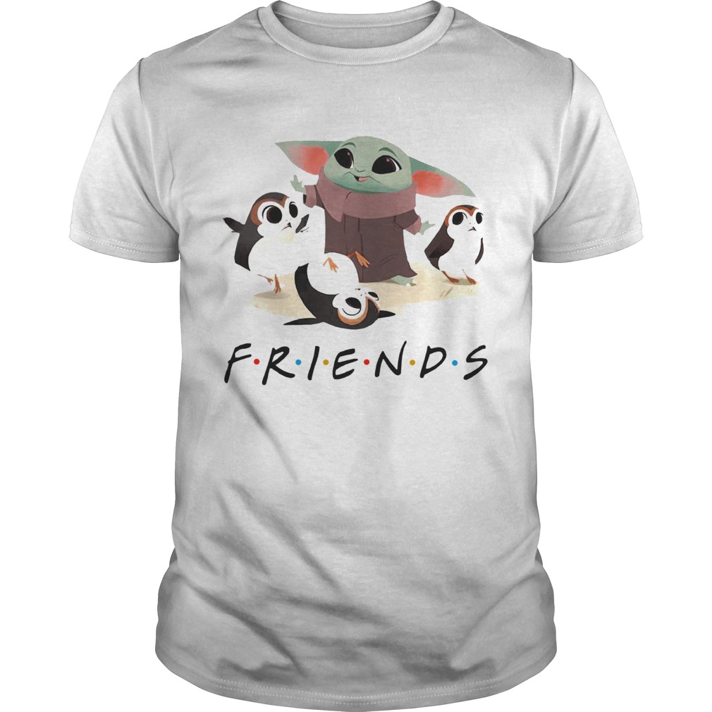 Star Wars Porgs And Baby Yoda Friends TV Show shirt