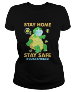 Stay home stay safe quarantined Turtle face mask  Classic Ladies