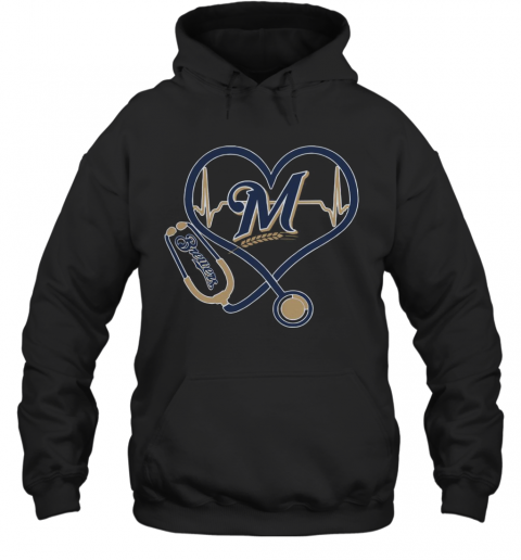 Stethoscope Milwaukee Brewers Nurses T-Shirt Unisex Hoodie