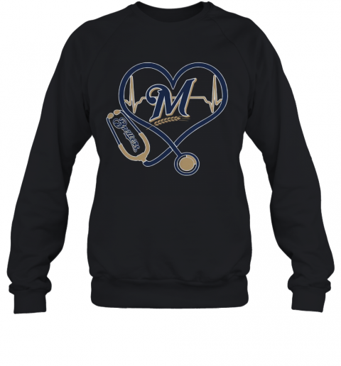 Stethoscope Milwaukee Brewers Nurses T-Shirt Unisex Sweatshirt