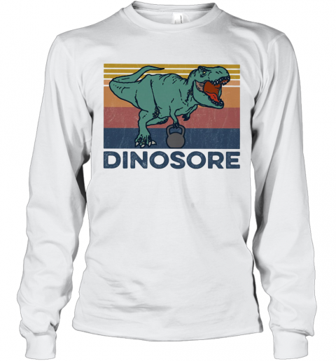 T Rex Dinosore Vintage Retro T-Shirt Long Sleeved T-shirt 