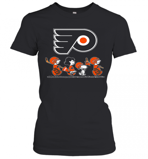 The Peanuts Philadelphia Flyers Hockey Logo T-Shirt Classic Women's T-shirt