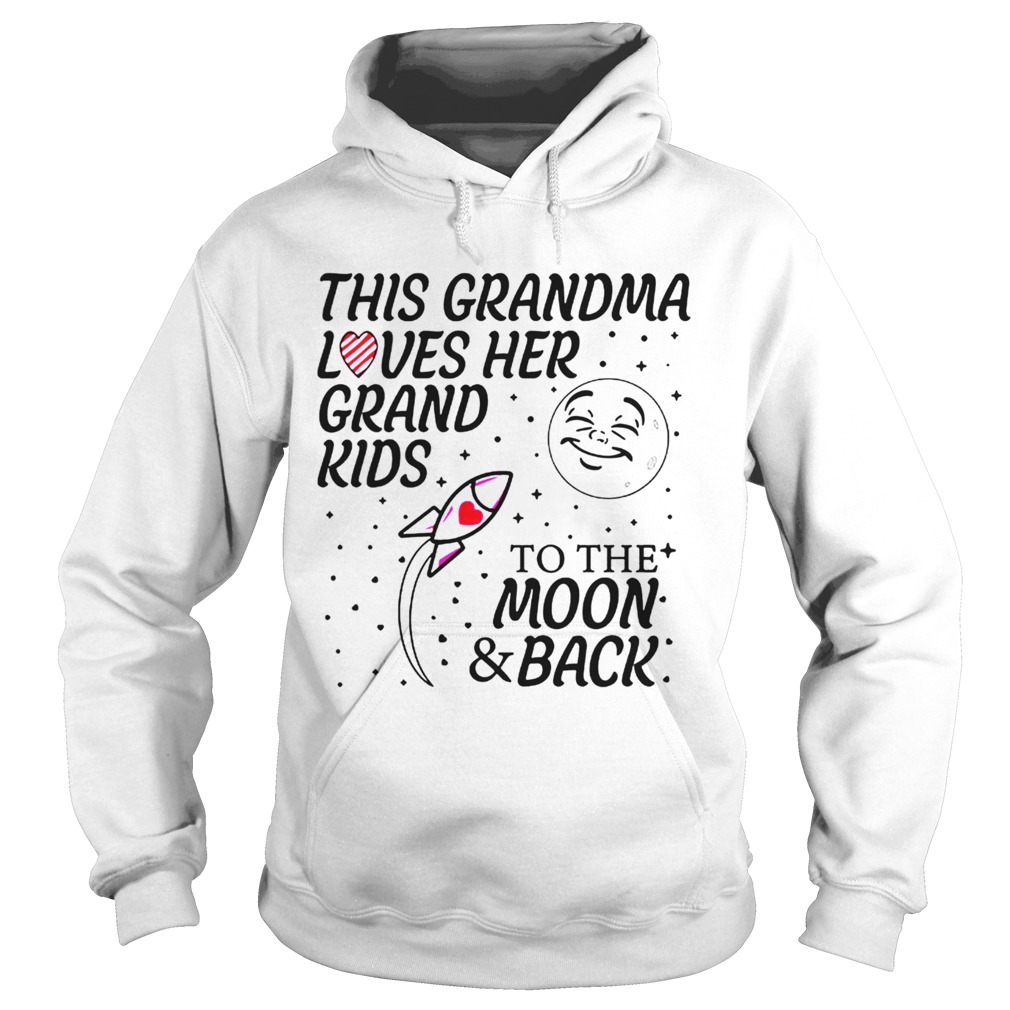 This Grandma Loves Her Grandkids To The Moon And Back  Hoodie