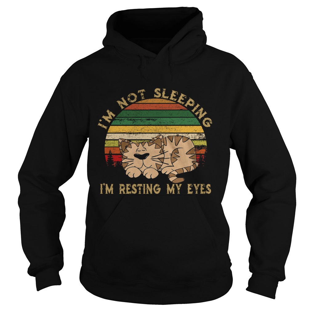 Tiger Im Not Sleeping Im Resting My Eyes Vintage Hoodie