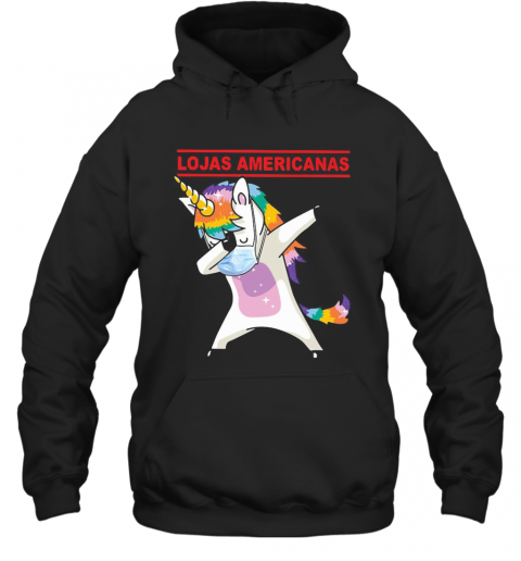 Unicorn Mask Lojas Americanas Logo T-Shirt Unisex Hoodie