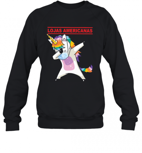 Unicorn Mask Lojas Americanas Logo T-Shirt Unisex Sweatshirt